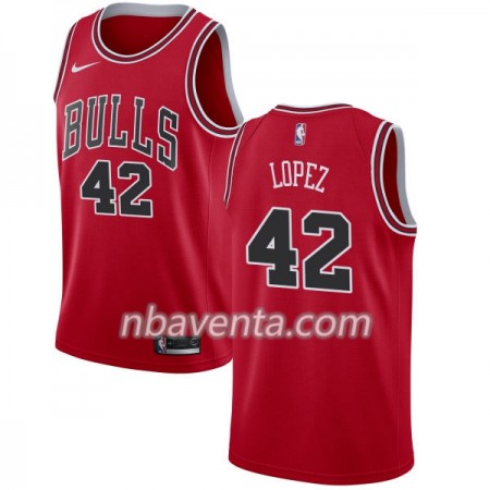 Camiseta Hombre Chicago Bulls Robin Lopez 42 Nike 2017-18 Rojo Swingman Camiseta Hombre Chicago Bulls Robin Lopez 42 Nike 2017-18 Rojo Swingman